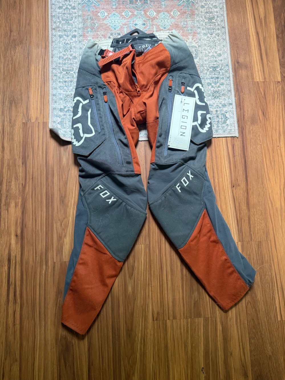Fox Legion Racing Motocross Pants - Charcoal & Rust - Picture 6 of 9